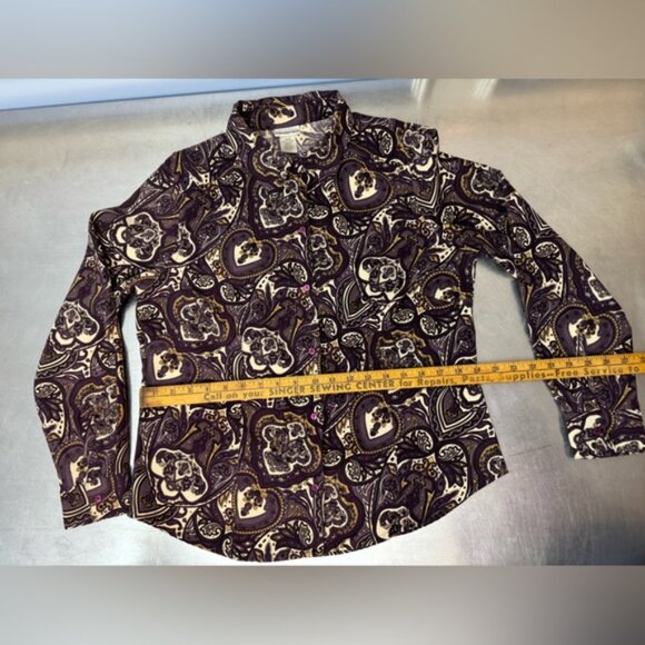 90s vintage Rich Paisley Patterned Shirt - Picture 6 of 11